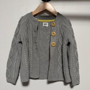 Kids Mini Boden Cable Knit Cardigan